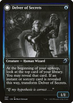 Delver of Secrets / Insectile Aberration