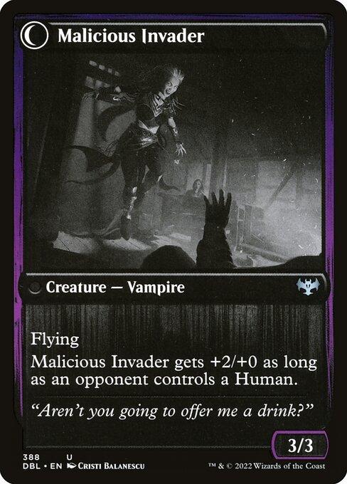 Innocent Traveler // Malicious Invader (back)