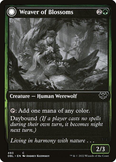 Weaver of Blossoms // Blossom-Clad Werewolf (front)