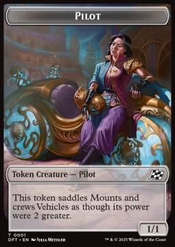 Pilot Token (C 1/1) // Zombie Token (B 2/2)