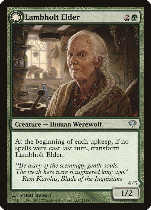 Lambholt Elder / Silverpelt Werewolf (front)