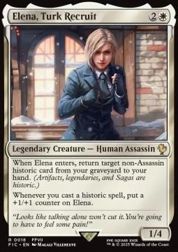 Elena, Turk Recruit