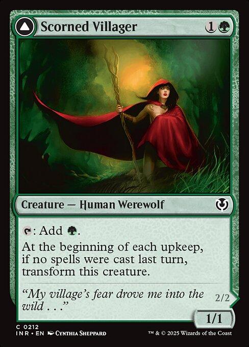Scorned Villager / Moonscarred Werewolf (front)