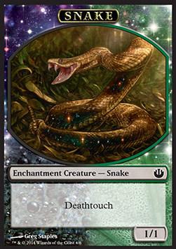 Snake Token (Black and Green 1/1)