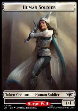 Human Soldier Token (W 1/1) // Food Token (V.1)