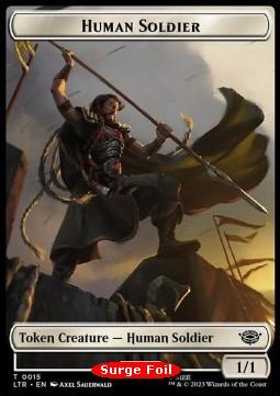 Human Soldier Token (W 1/1) // Food Token (V.4)