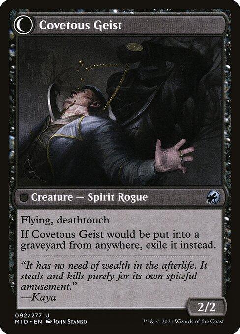 Covert Cutpurse // Covetous Geist (back)