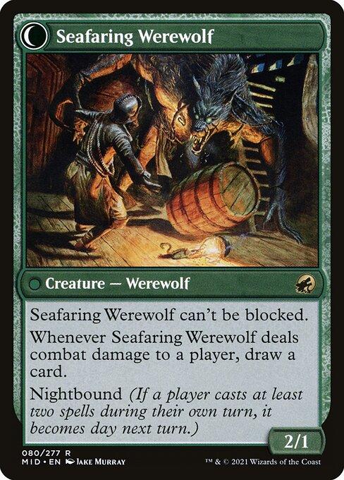 Suspicious Stowaway // Seafaring Werewolf (back)