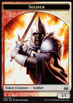 Soldier Token (Red and White 1/1)