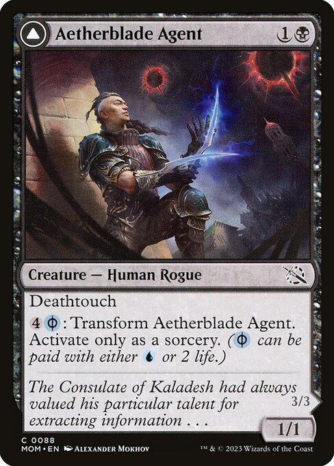Aetherblade Agent // Gitaxian Mindstinger (front)