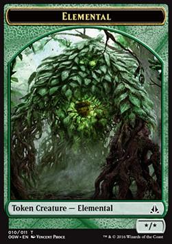 Elemental Token (Green */*)