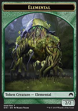 Elemental Token (Green 2/2)