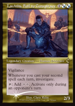 Lavinia, Foil to Conspiracy