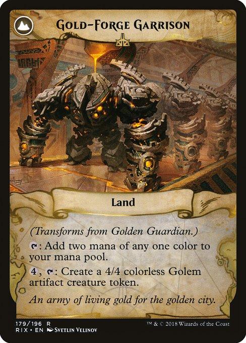 Golden Guardian // Gold-Forge Garrison (back)