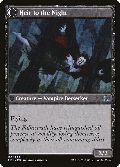 Heir of Falkenrath / Heir to the Night (back)