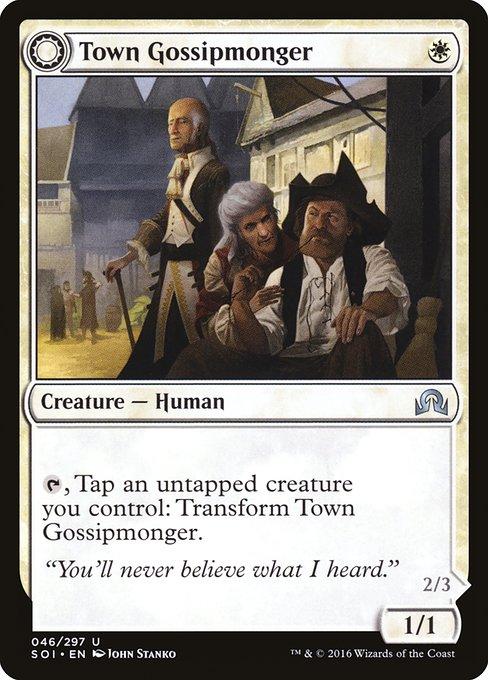 Town Gossipmonger / Incited Rabble (front)