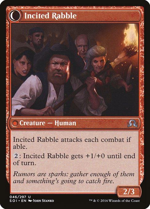 Town Gossipmonger / Incited Rabble (back)