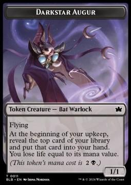 Darkstar Augur Token (B 1/1) // Squirrel Token (G 1/1)