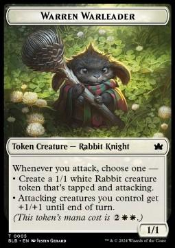 Warren Warleader Token (W 1/1) // Bat Token (B 1/1)