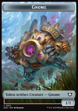 Gnome Token (A 1/1) // Golem Token (A 9/9)