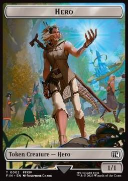 Hero Token (W 1/1)// Spirit Token (W 1/1) (V.1)