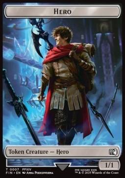 Hero Token (W 1/1)// Wizard Token (B 0/1) (V.2)
