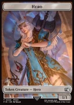 Hero Token (W 1/1) // Human Soldier Token (W 1/1) (V.2)