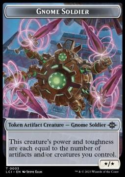 Gnome Soldier Token (A */*) // Treasure Token (V.2)