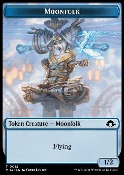 Moonfolk Token (U 1/2) // Phyrexian Germ Token (B 0/0)