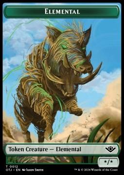 Elemental Token (G */*) // Treasure Token