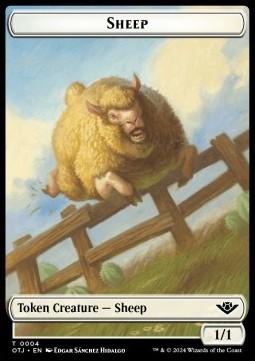 Sheep Token (W 1/1) // Treasure Token