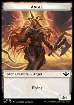 Angel Token (W 3/3) // Treasure Token