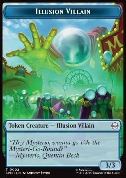 Illusion Villain Token (U 3/3) // Spider Token (G 2/1)