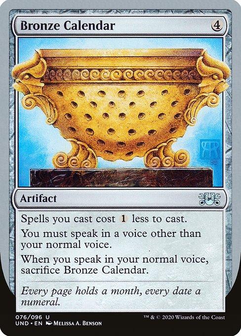 Bronze Calendar