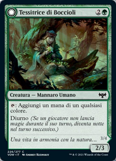 Weaver of Blossoms // Blossom-Clad Werewolf (front)