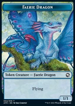 Faerie Dragon Token (Blue 1/1)