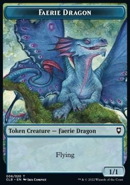 Faerie Dragon Token (Blue 1/1)