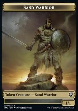 Sand Warrior Token (Red, Green, and White 1/1)