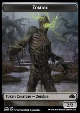Zombie Token (B 2/2) // Saproling Token (G 1/1)