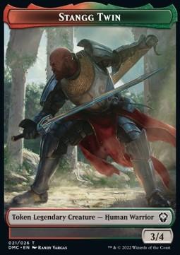 Stangg Twin Token (RG 3/4) // Bird Token (W 1/1)