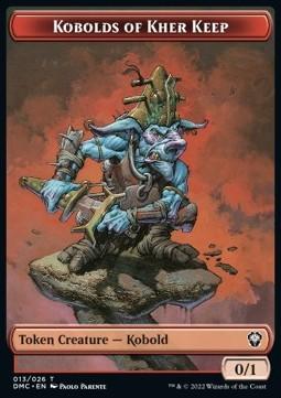 Kobolds of Kher Keep Token (R 0/1) // Soldier Token (W 1/1)