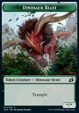 Dinosaur Beast Token (Green */*)