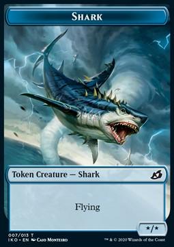 Shark Token (U */*) // Human Soldier Token (W 1/1) (V.3)