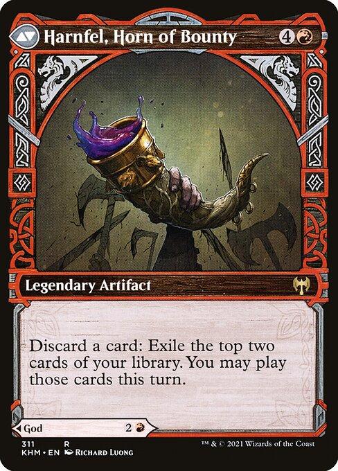 Birgi, God of Storytelling // Harnfel, Horn of Bounty (back)