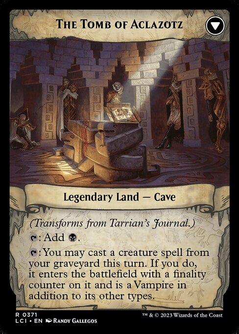 Tarrian's Journal // The Tomb of Aclazotz (back)