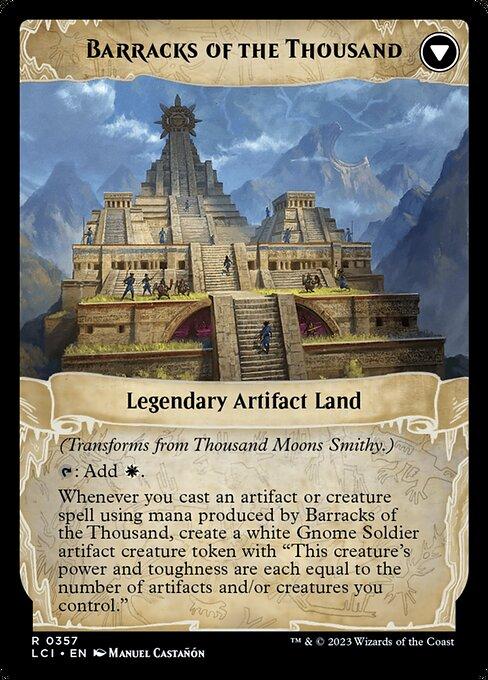 Thousand Moons Smithy // Barracks of the Thousand (back)