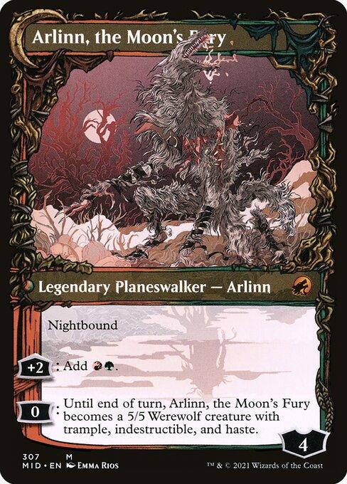 Arlinn, the Pack's Hope // Arlinn, the Moon's Fury (V.2) (back)