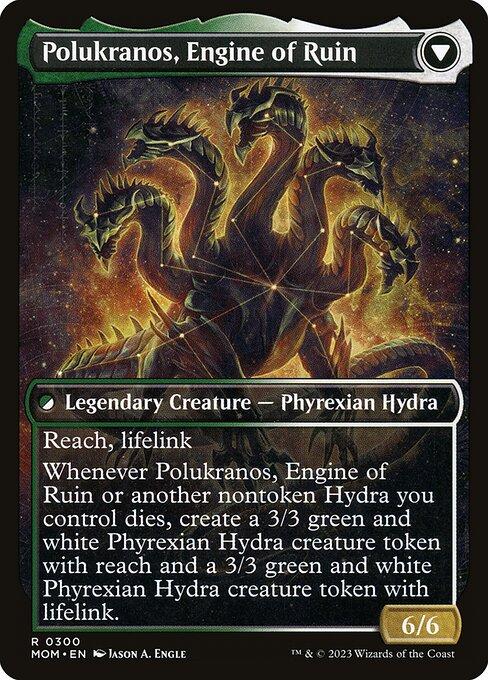 Polukranos Reborn // Polukranos, Engine of Ruin (back)
