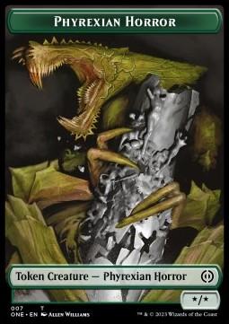 Phyrexian Horror Token (G */*) // Phyrexian Mite Token (A 1/1)