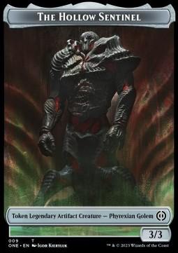 The Hollow Sentinel Token (A 3/3) // Phyrexian Mite Token (A 1/1)